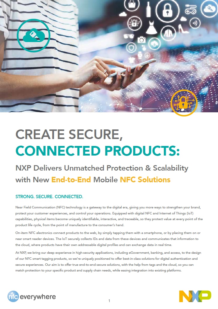 End-to-End Mobile NFC Solutions - Brochure Image