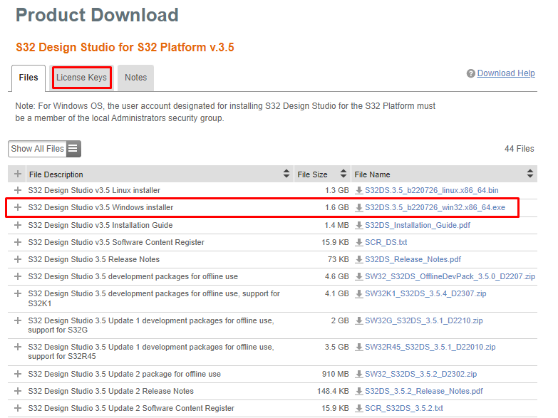 Download and Install S32 Design Studio for S32 Platform v.3.5