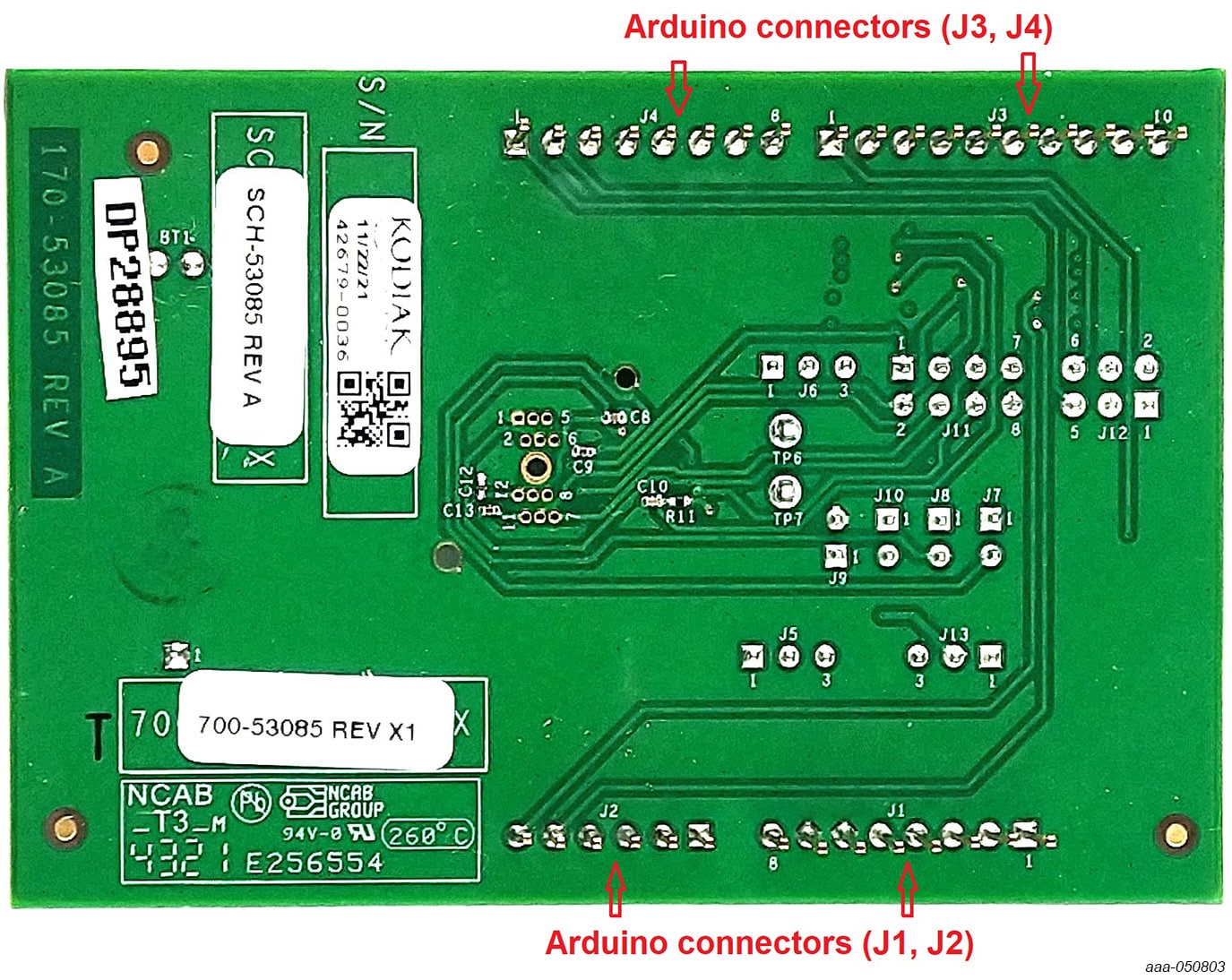 PCF85053ATK-ARD Evaluation Board, Bottom View