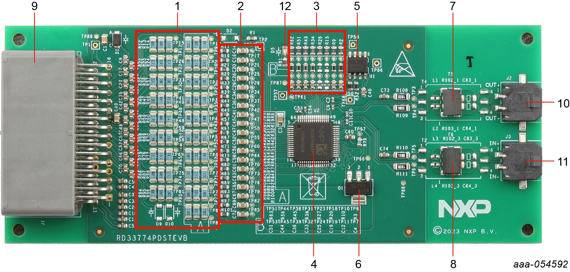 Overview of the RD33774PDSTEVB board