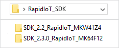 Figure 2.   Rapid IoT target specific SDKs
