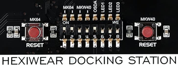 Figure 21.  Docking Station Jumper Switch configuration to debug K64F
