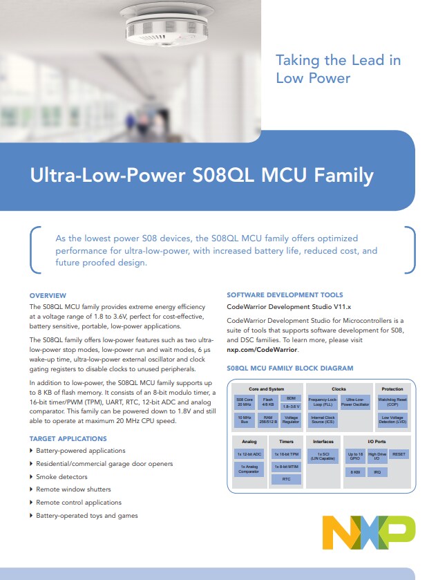 8 Bit S08 Mcus Nxp Semiconductors