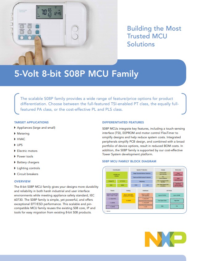 8 Bit S08 Mcus Nxp Semiconductors