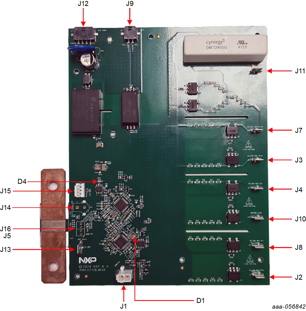 Figure 2. Connectors and LEDs location