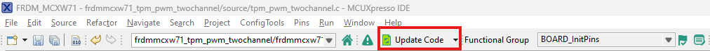 FRDM-MCXW71 Update Project